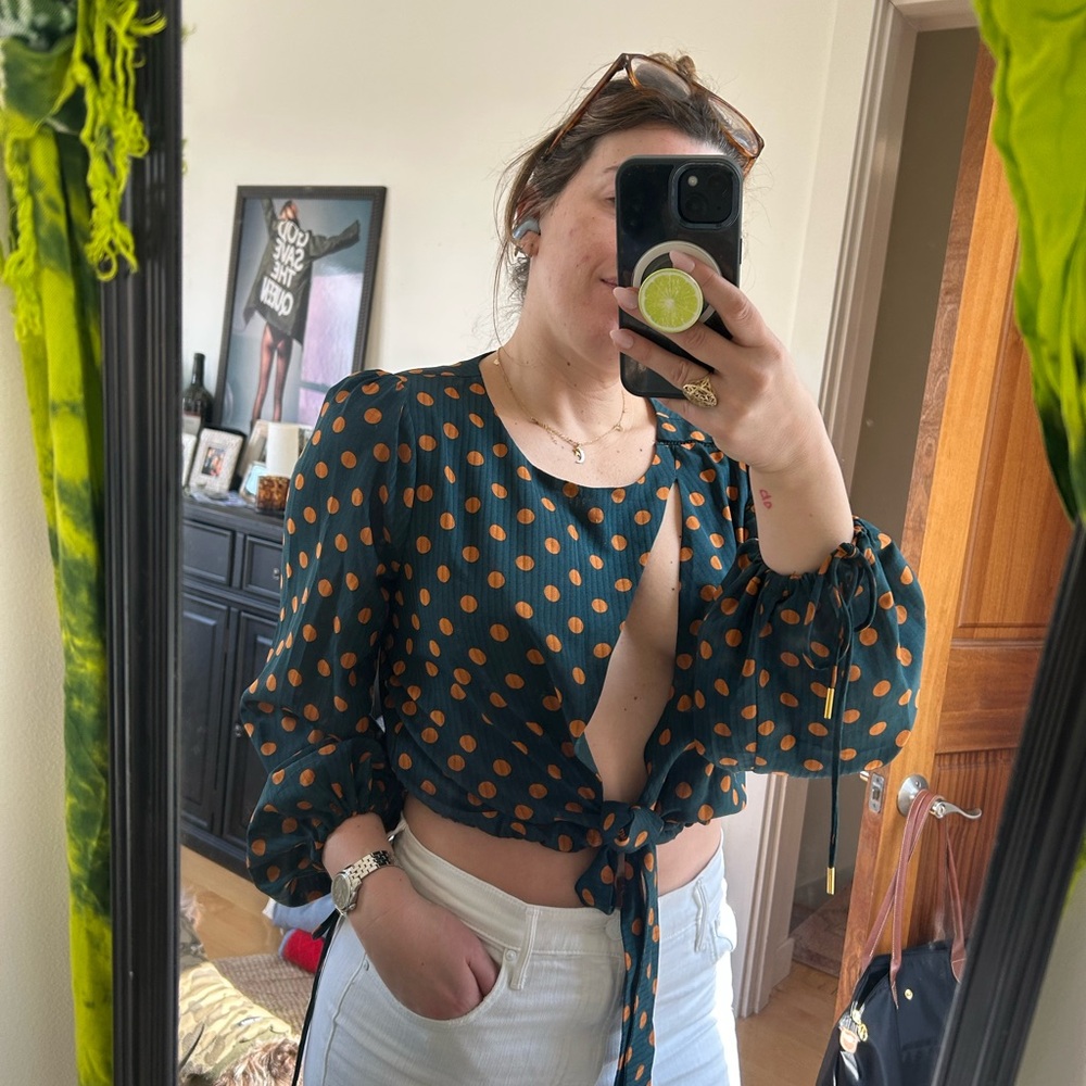 House Of Harlow X Revolve Fun Party Top With Cutout Detail